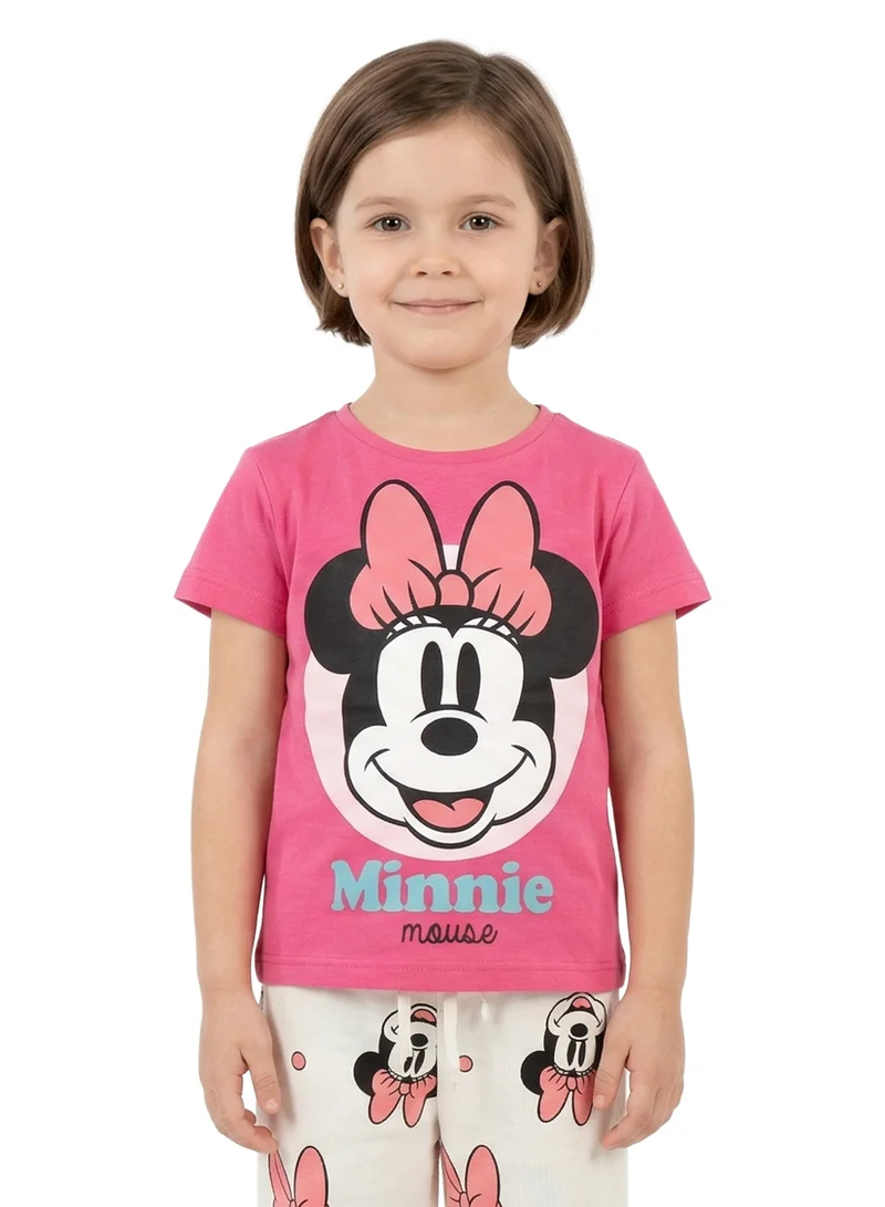 Disney  Toddler Girls Disney Minnie Mouse Printed T-Shirt & Pyjama Set for Women | Best Price UAE