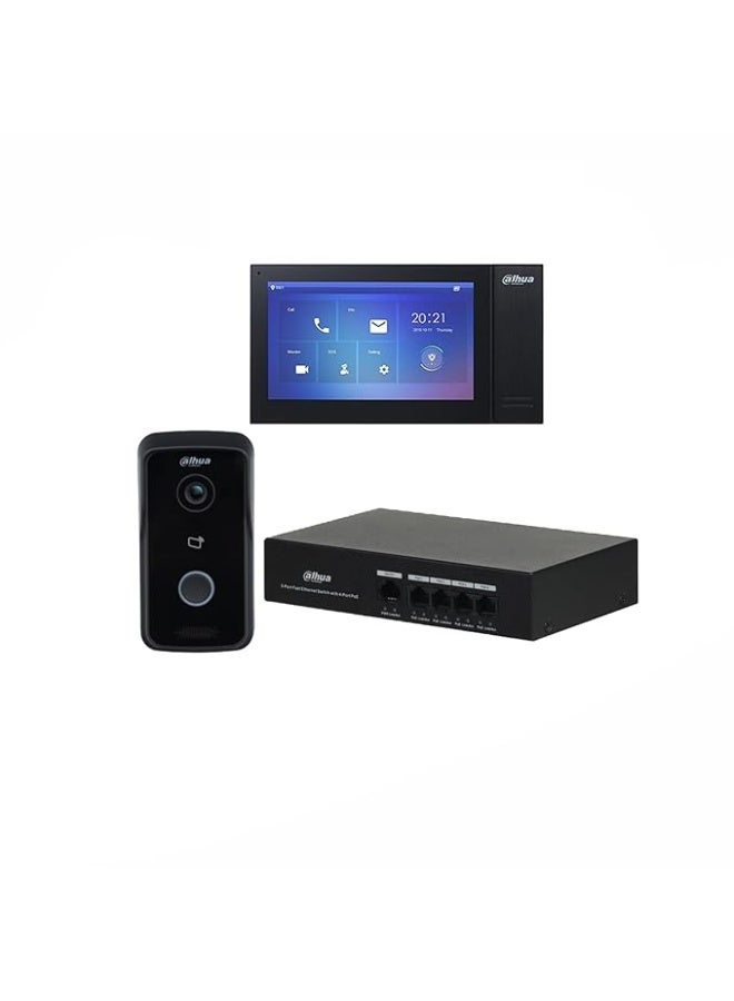 داهوا Dahua IP Villa Door Station & Indoor Monitor DHI-KTP02 Compatible with JK Vision BNC - Image 2