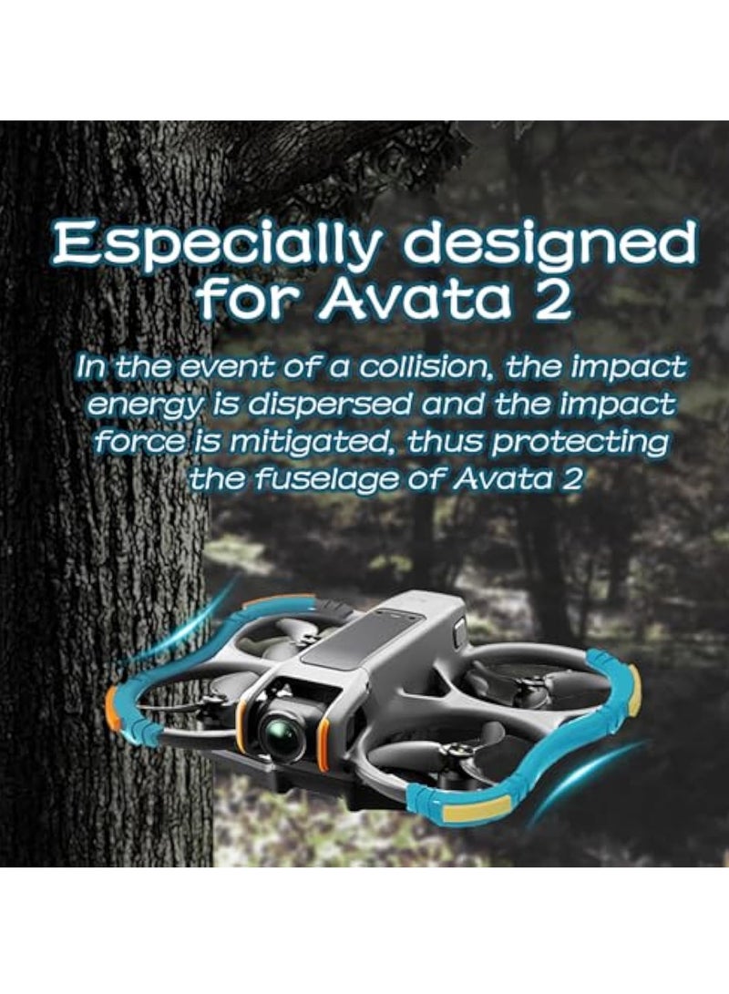 Avata 2 Propeller Guard Protector, Protective Bumper Anti-Collision Shockproof Prop Protector, Anti-Collision Prop Bumper Silicone Protective Cover Ring, for DJI Avata 2  - Image 4