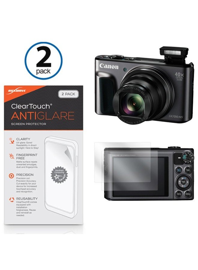 BoxWave Canon PowerShot SX720 HS Screen Protector, [ClearTouch Anti-Glare (2-Pack)] Anti-Fingerprint Matte Film Skin for Canon PowerShot SX720 HS - Image 3