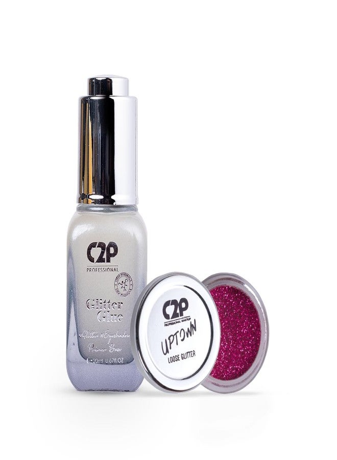 C2P PROFESSIONAL MAKEUP C2P Pro Sparkle Duo Glitter & Glue Kit - Waterproof, Quick-Drying Eyeshadow for Eye & Body Makeup, Long-Lasting, Smudge-Proof Shimmer | Festival, Party & Glam Look (Catwalk 44) - Image 1