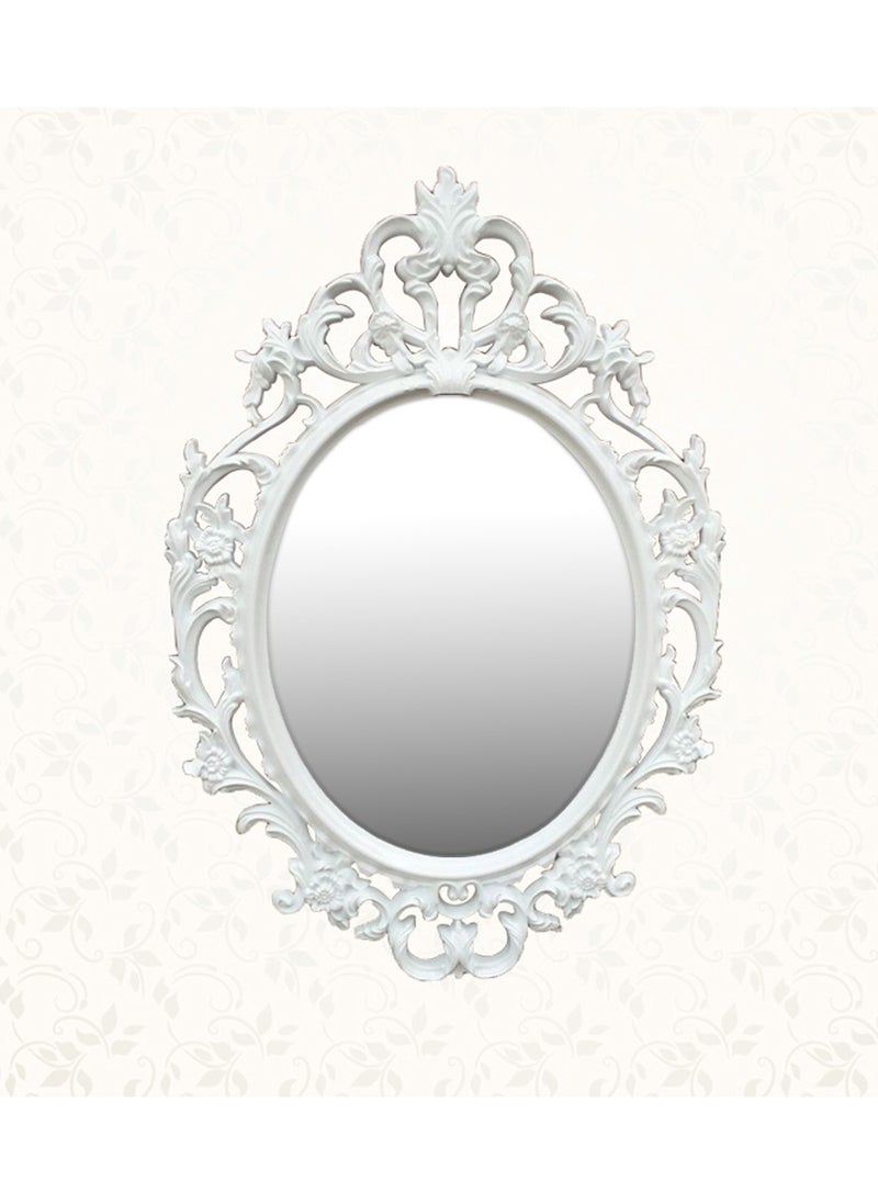 LINGWEI - Wall Hanging Mirror White 58x83cm - Image 1