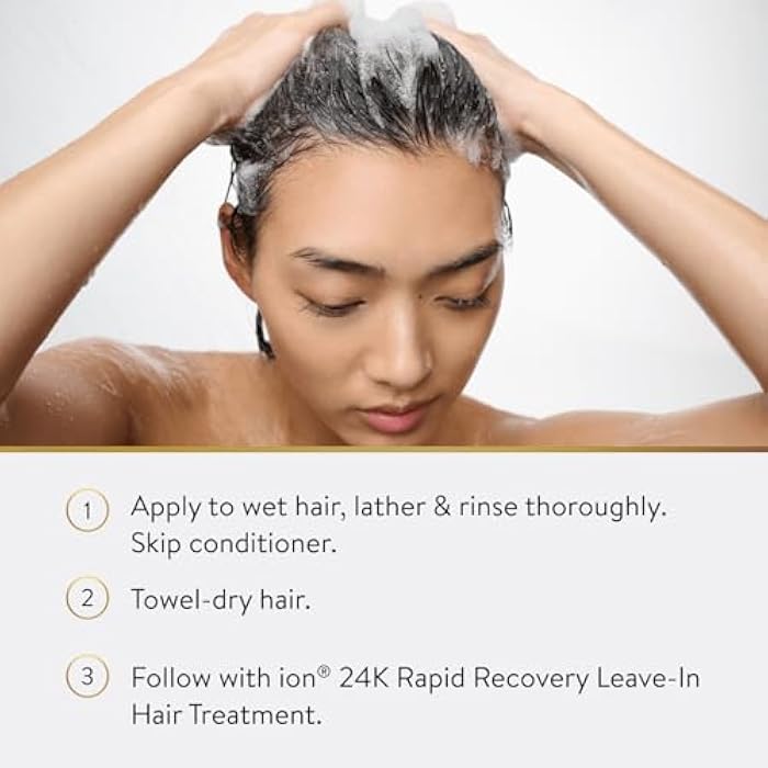 ion 24K Charcoal Detox Shampoo, gently lifts impurities, odors and product buildup, 8.5 Fl Oz - Image 5