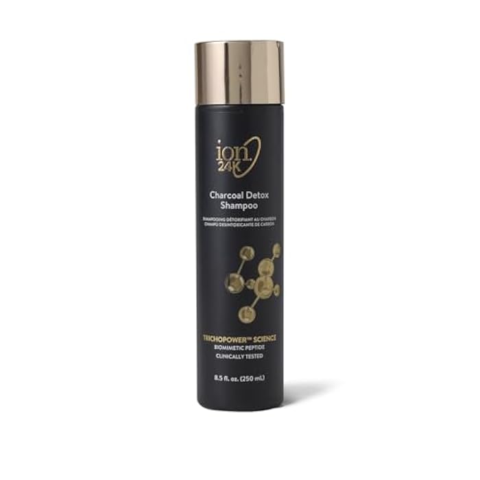 ion 24K Charcoal Detox Shampoo, gently lifts impurities, odors and product buildup, 8.5 Fl Oz - Image 1
