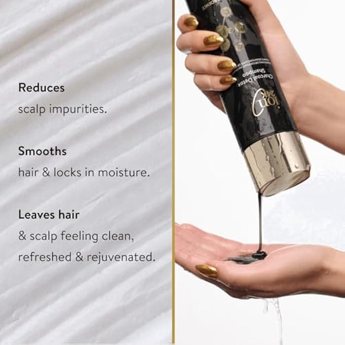 ion 24K Charcoal Detox Shampoo, gently lifts impurities, odors and product buildup, 8.5 Fl Oz - Image 3