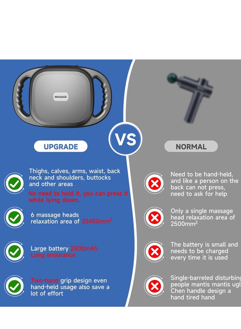 JAJEEK 6 Heads Deep Tissue Massage Gun – Powerful Percussion Massager for Thighs, Legs, Arms, Back, Neck, Shoulders, Buttocks, and Waist for Muscle Relaxation, Recovery & Pain Relief - Image 5