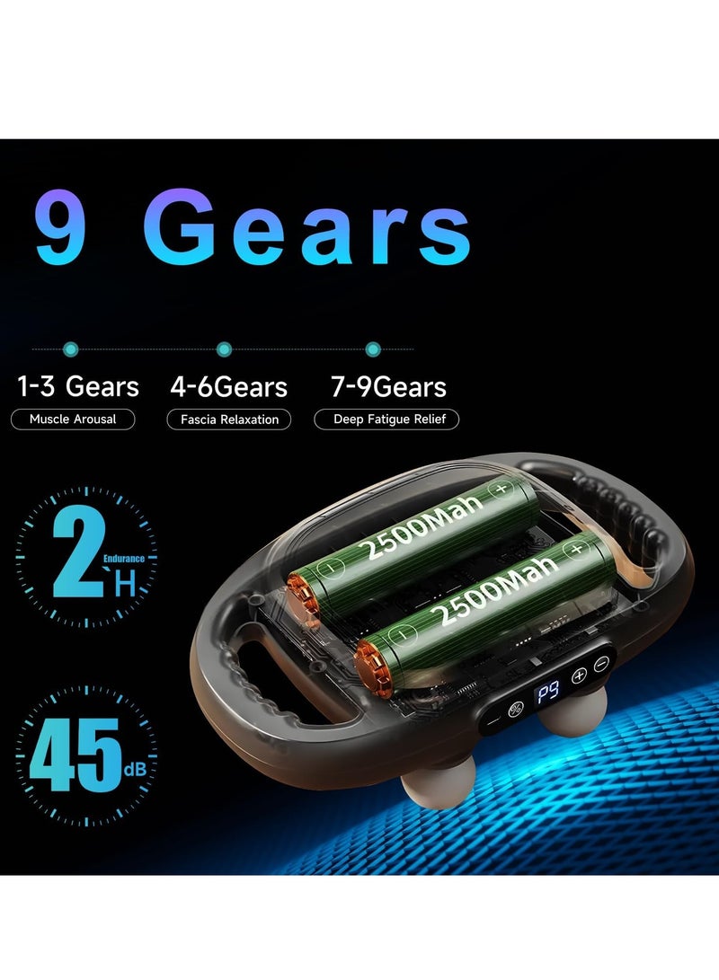 JAJEEK 6 Heads Deep Tissue Massage Gun – Powerful Percussion Massager for Thighs, Legs, Arms, Back, Neck, Shoulders, Buttocks, and Waist for Muscle Relaxation, Recovery & Pain Relief - Image 4