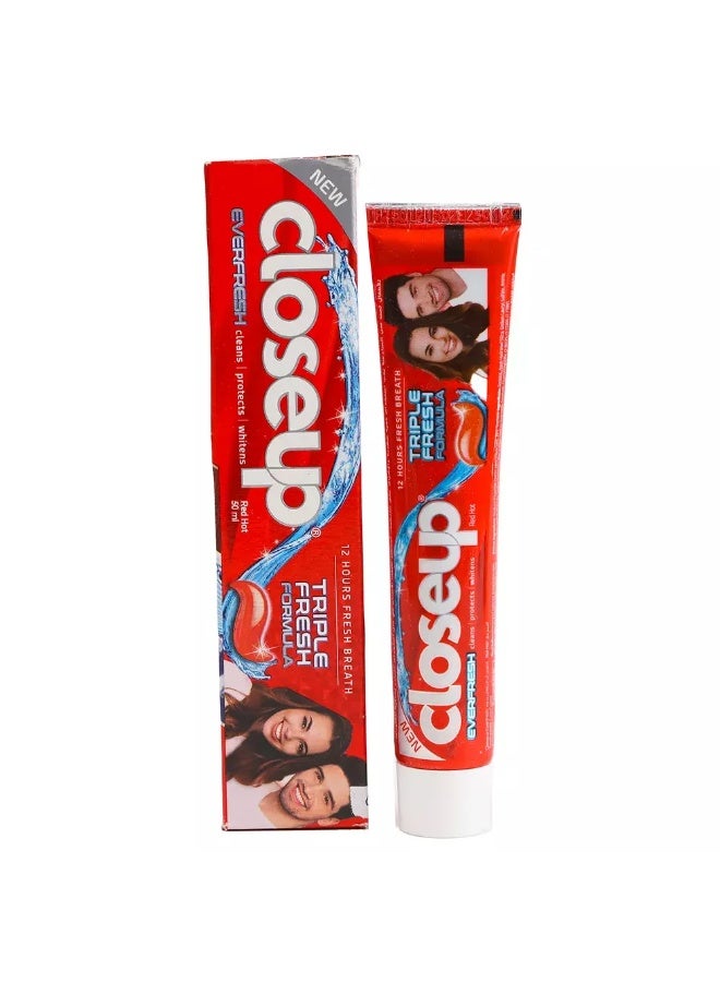 Closeup Antibacterial Triple Fresh Formula Toothpaste Red Hot- 50ml - Image 1