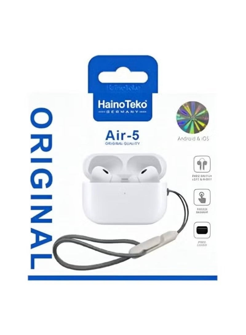 Haino Teko Air 5 Wireless Bluetooth Earphone for Android mobiles and Tablets - Image 1