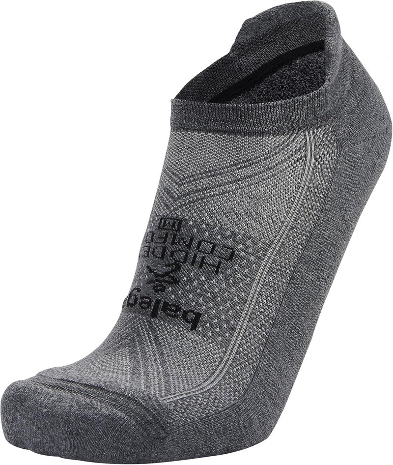 Balega Hidden Comfort Performance No Show Athletic Running Socks for Men and Women (1 Pair), Charcoal, Large - Image 1