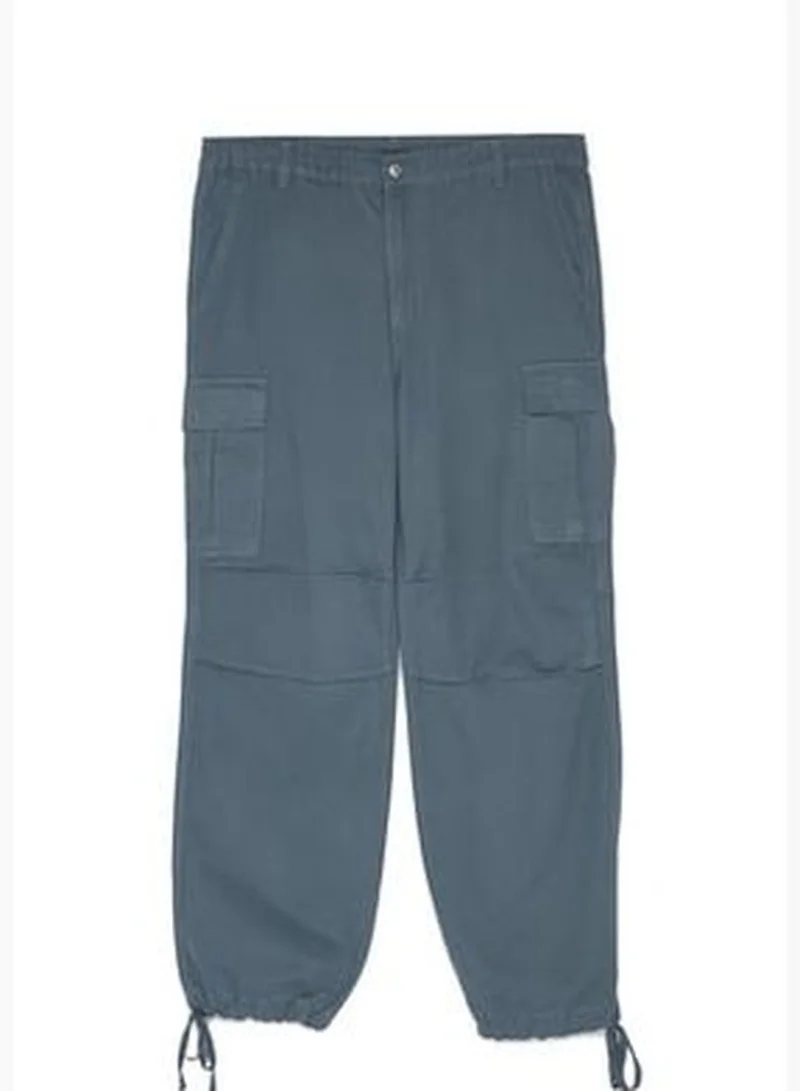 trendyol Navy Blue Men's Loose Fit Trousers