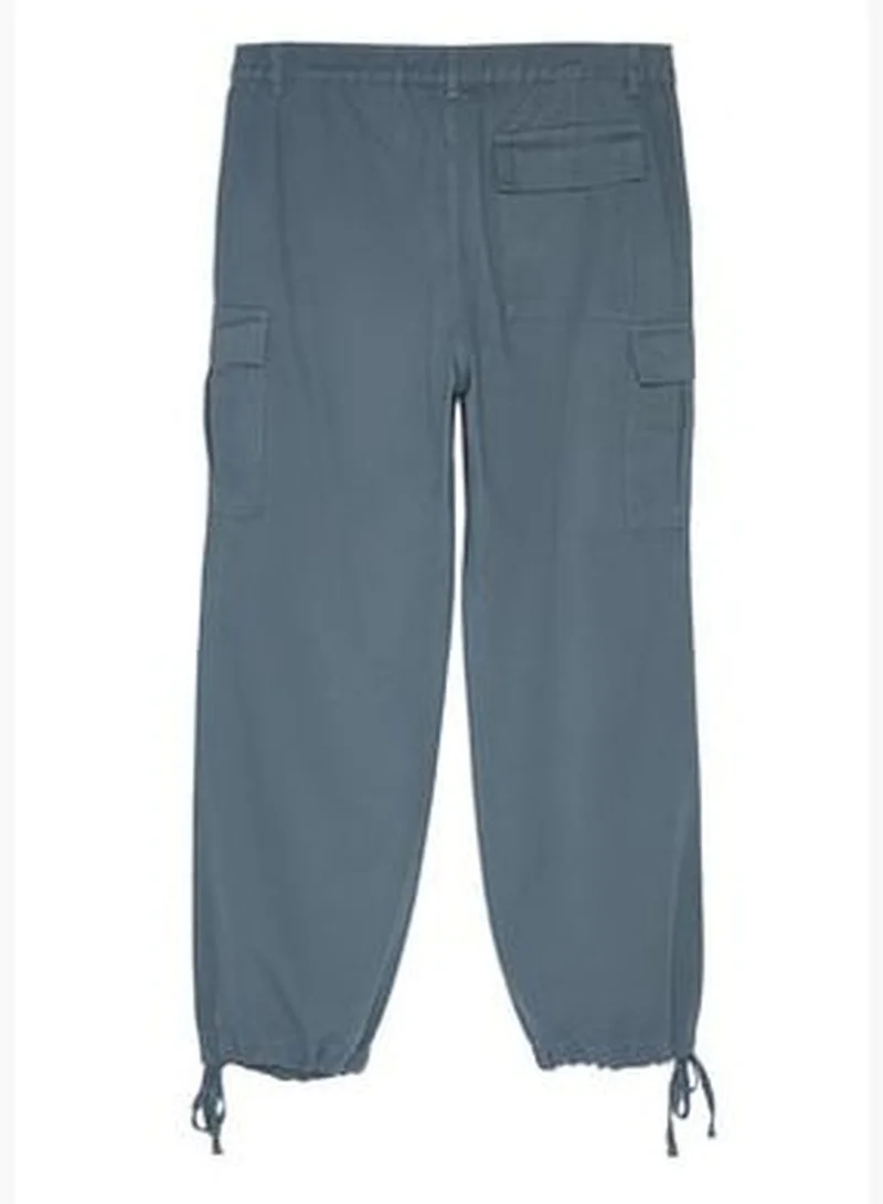 trendyol Navy Blue Men's Loose Fit Trousers