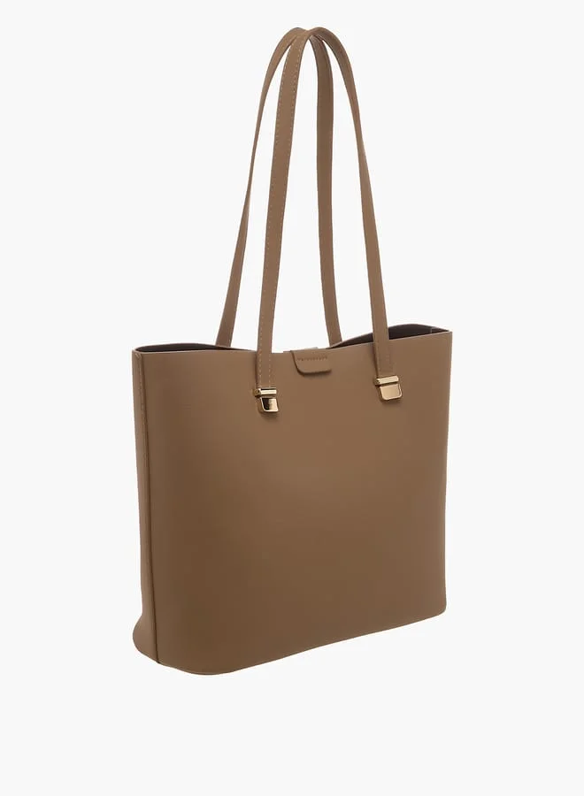 فلورا بيلا من شو إكسبرس Women Solid Tote Bag with Detachable Wallet and Pouch