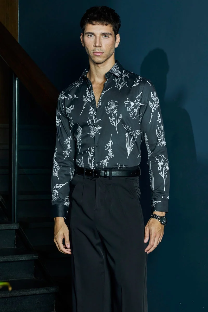 SNITCH Slim Fit 100% Cotton Luxe Shirt