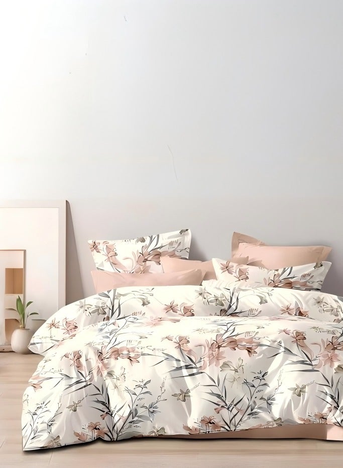 Duoduo home NEW King Size duvet cover set ,6pcs set king size with quilt cover 220×240cm and 1 fit sheet and 4pcs pillow cases-select size - Image 1