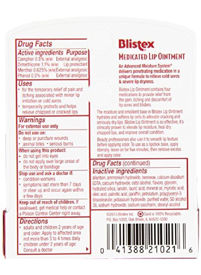Blistex Medicated Lip Ointment 0.21 Oz - Image 3