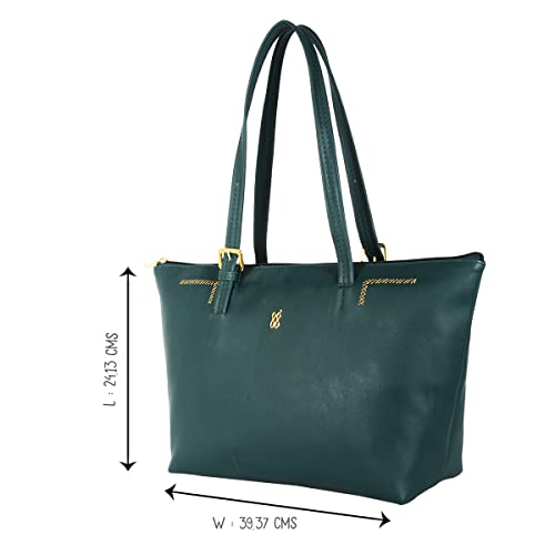 Baggit Women Green Tote Handbag Medium Size | Ladies Stylish Casual Purse Bag - Image 2