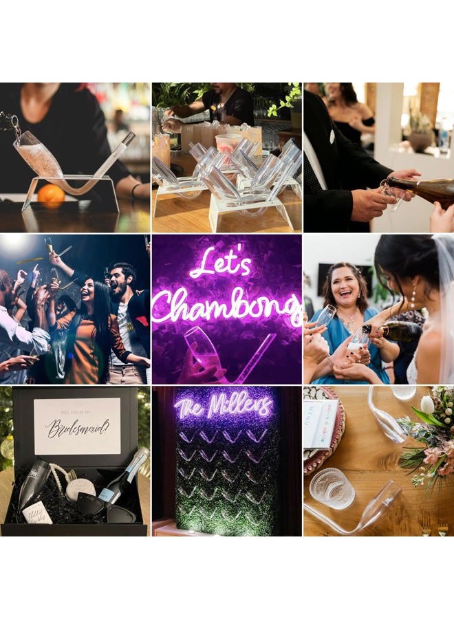 Chambong Champagne Flutes - Wedding Bachelorette Party Favors - Bridesmaid Proposal Box & Gifts (50 pc) - Image 4