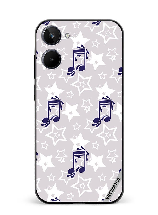 VR CREATIVE Protective Case Cover For Realme 10 Music Pattern Design Multicolour - Image 1