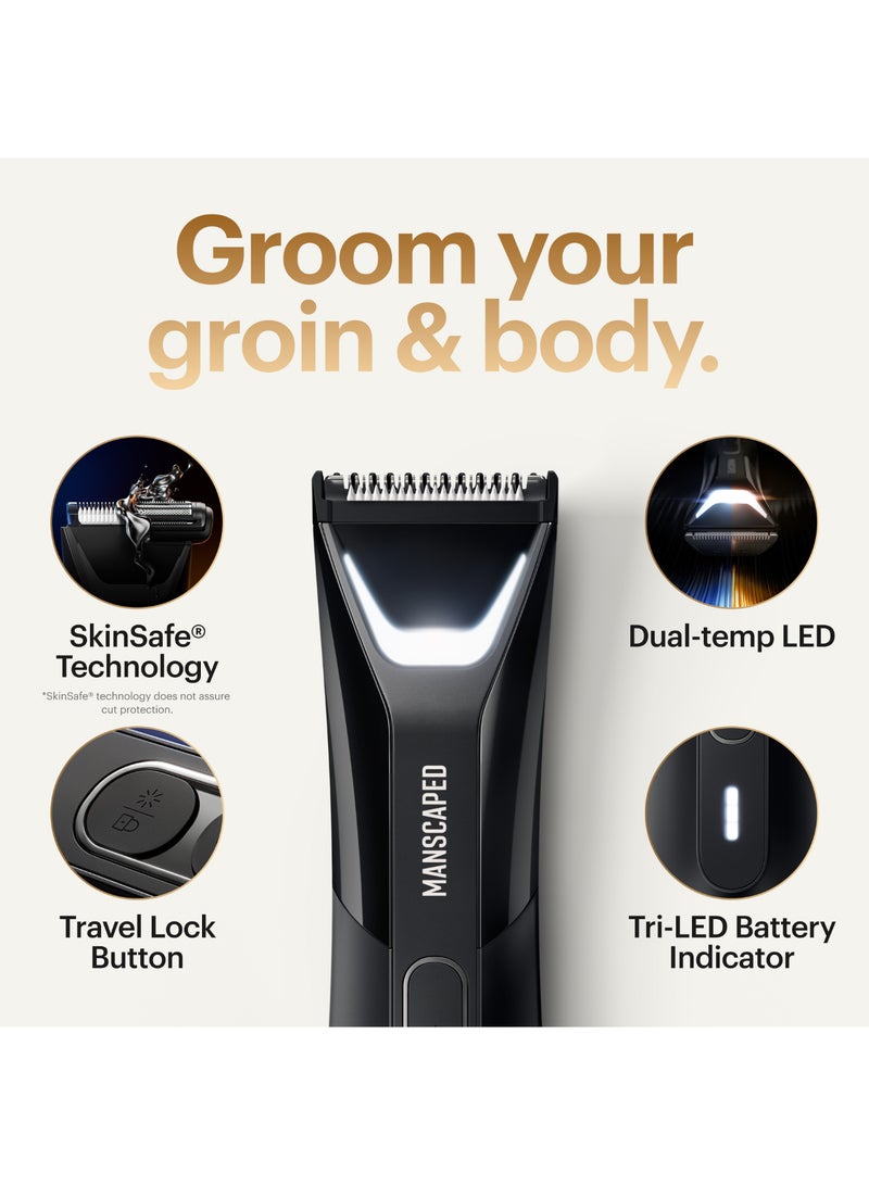 Manscaped The Lawn Mower 5.0 ULTRA Groin & Body Hair Trimmer – Dual-Head SkinSafe Trimmer & Foil Blades, Waterproof Wet/Dry Groomer, USB-C Rechargeable with Travel Pouch, Men’s Ball Shaver - Wireless Qi Charging Compatible - Image 2