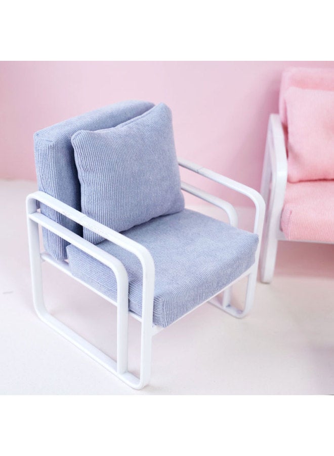 1/6Blythe Small Cloth Bjd6 Points Doll Single Double Triple Sofa Set Coffee Table Floor Mirror-Specifications:Single Sofa Cover-Color:Pink - Image 4