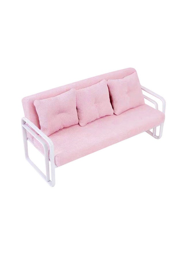 1/6Blythe Small Cloth Bjd6 Points Doll Single Double Triple Sofa Set Coffee Table Floor Mirror-Specifications:Single Sofa Cover-Color:Pink - Image 5