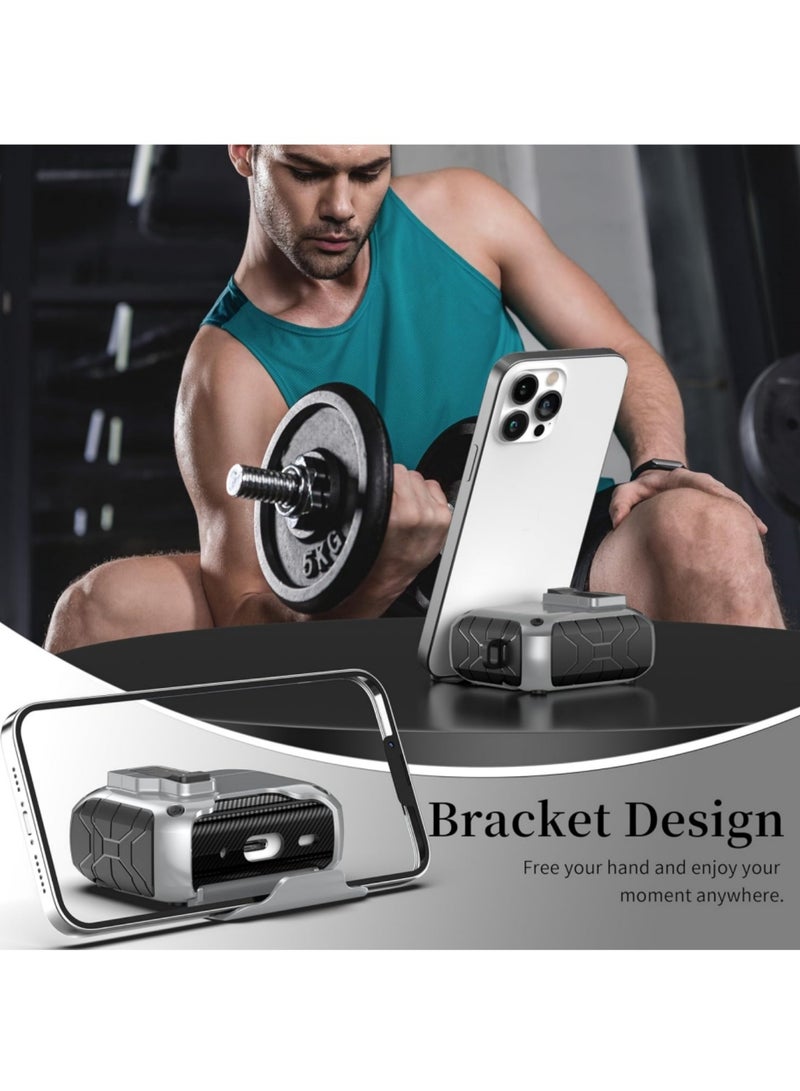 Adando Compatible with AirPods Pro 3 Case with Safety Lock, Dustproof Charging Port, Full Body Shockproof Hard Protector and Stand with Auto-lock (Silver) - Image 3