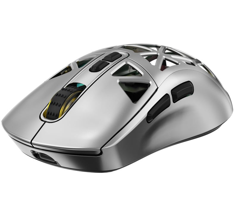 دايد سكل ماوس الألعاب فائق الخفة RAPTOR، ماوس ألعاب لاسلكي بمستشعر PixArt PAW3950، لاسلكي بدقة 8K، خفيف للغاية بوزن 48 غرام، يدعم الاتصال عبر البلوتوث/2.4 جيجا هرتز/سلكي، دقة DPI قابلة للتعديل تصل إلى 42000، متوافق مع ويندوز 11/إكس بوكس/بلاي ستيشن/ماك - Image 5