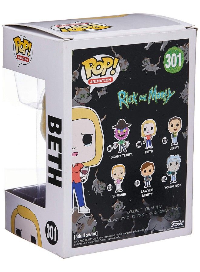Funko Pop! Animation: Rick And Morty Beth With Wine Glass Collectible Figure - Image 5