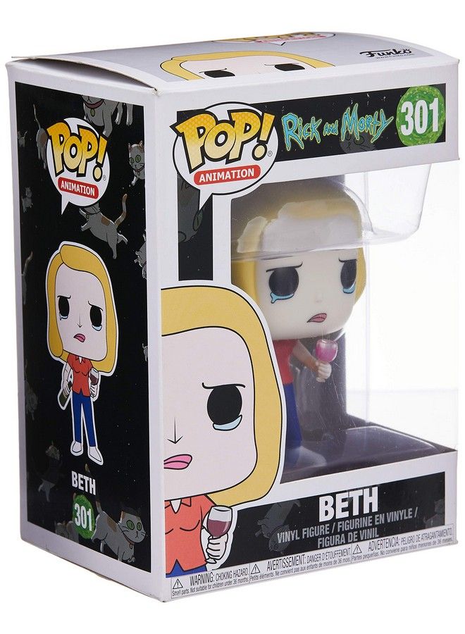 Funko Pop! Animation: Rick And Morty Beth With Wine Glass Collectible Figure - Image 4