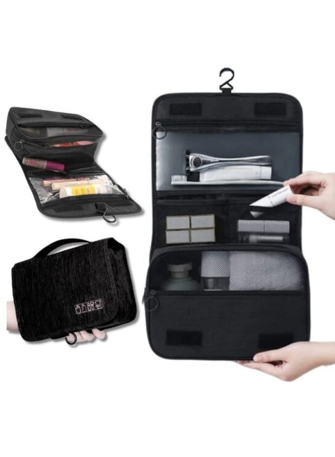 بلومنغ تايم حقيبة أدوات الزينة المقاومة للماء لسفر العمل ، حقيبة تخزين محمولة ضد الغبار للرحلة ، حقيبة مكياج معلقة ، مثالية لتخزين مستحضرات التجميل وأدوات النظافة في الرحلات القصيرة - Image 1