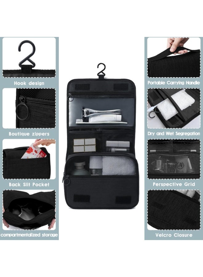 بلومنغ تايم حقيبة أدوات الزينة المقاومة للماء لسفر العمل ، حقيبة تخزين محمولة ضد الغبار للرحلة ، حقيبة مكياج معلقة ، مثالية لتخزين مستحضرات التجميل وأدوات النظافة في الرحلات القصيرة - Image 2
