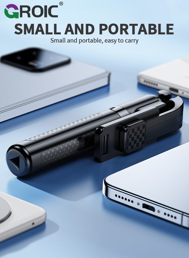 GROIC Phone Tripod  Selfie Stick, Phone Stand, Cell Phone Tripod with Wireless Remote, iPhone Tripod Stand, Selfie Stick Tripod for iPhone Compatible with All Cell Phones, Camera - Image 5