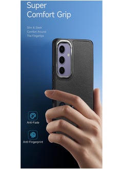 Wtech Lens Series TPU Silicone Leather Texture Case Cover For Samsung Galaxy S24+ / S24 Plus 5G 2024 Black  - Image 2