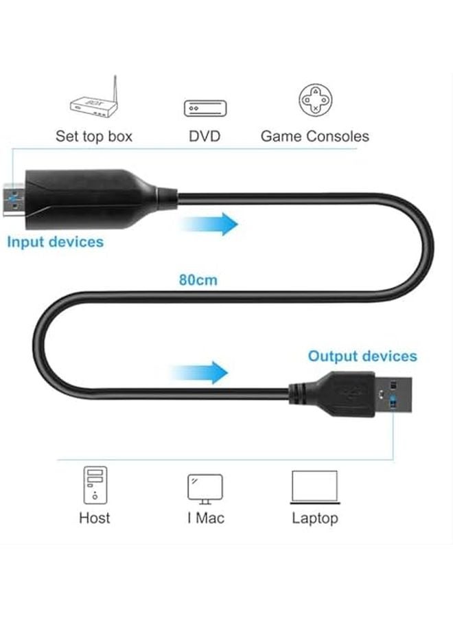 USB 2.0 1080p Video Capture Card for Live Streaming Game Recording HDTV - Image 3