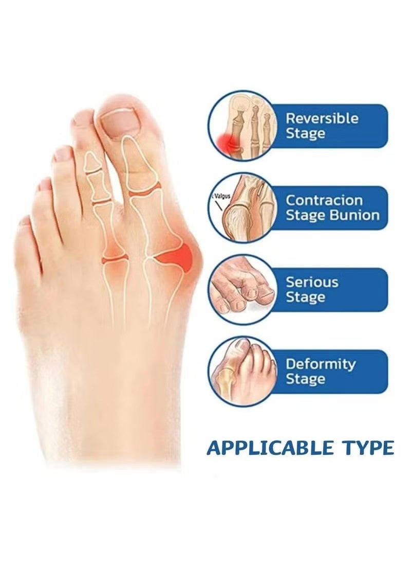 Generic Women Orthopedic Compression Toe Socks 5 Pairs Bunion Relief Socks Orthopedic Compressing Sock Full Toe Yoga Sock with Gel Tab for Swelling Relief Split Toe Soft Breathable Five Finger Socks  - Image 5