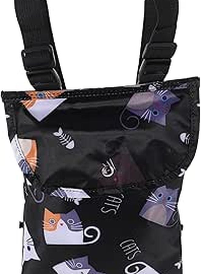 Black Electric Scooter Handlebar Bag Front Hanging Storage Pouch Organizer for Daily Commuting - Image 1