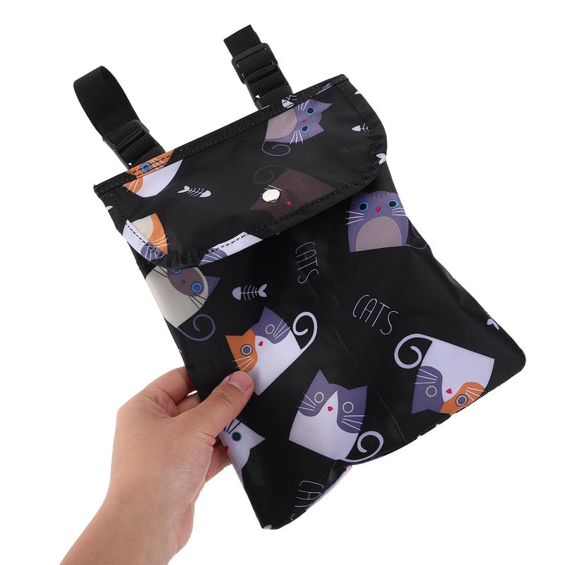 Black Electric Scooter Handlebar Bag Front Hanging Storage Pouch Organizer for Daily Commuting - Image 5