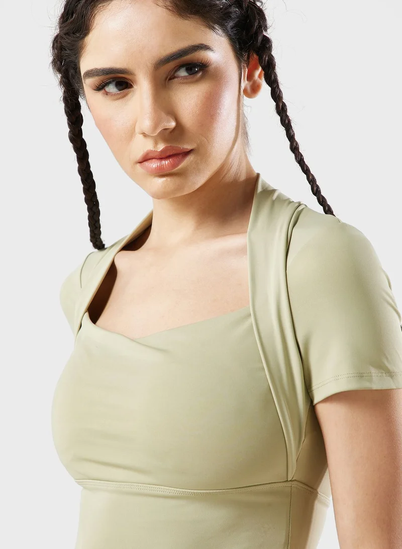 FRWD Longline Cropped Athletic Top