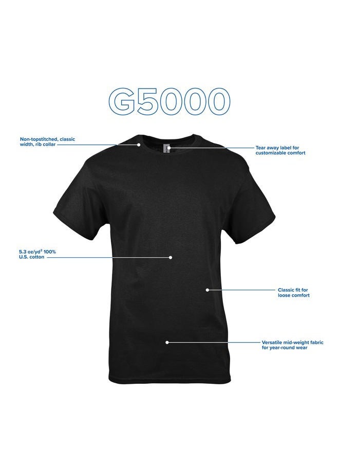 Gildan mens Heavy Cotton T-shirt Style G5000 Multipack Shirt Black 2-pack US, M - Image 5
