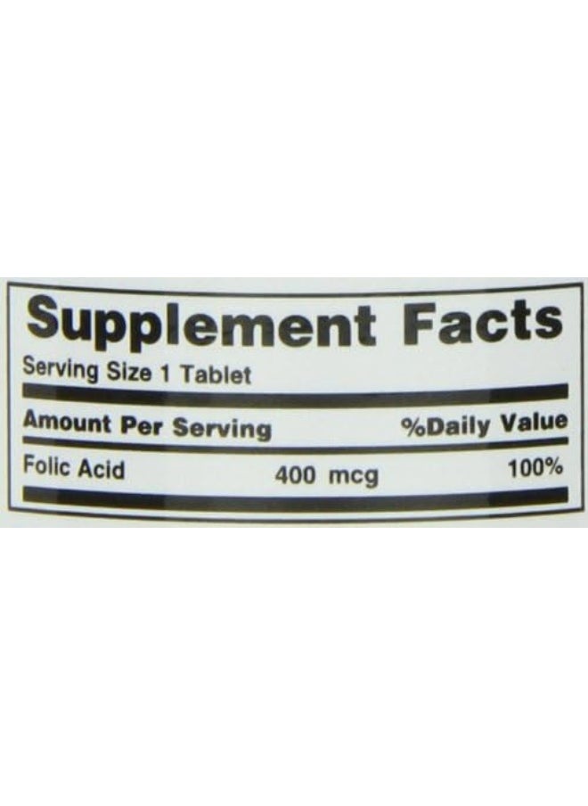 NATURE'S BOUNTY - Folic Acid 400 Mcg - 250 Tablets - Image 1