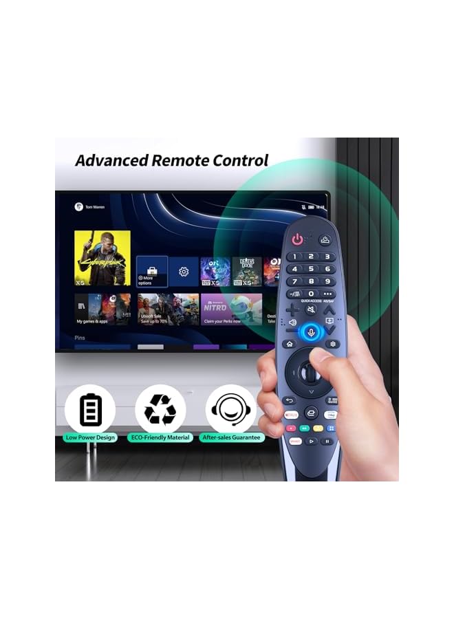 ELTRAZONE Magic Voice Remote fit for LG Smart TV Magic Remote Control Replacement AN-MR20GA AN-MR19BA, with Pointer and Voice Function - Image 3