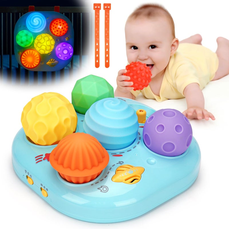 Tsomtto Baby Sensory Balls Toys 612 1218 Months Toddlers 13 Infant Musical Light Up Learning 36 7 8 9 Months Textured Soft Ball Sleep Tummy Time Motor Skills Montessori 1 2 3 Year Old Boy Girl Gift - Image 2
