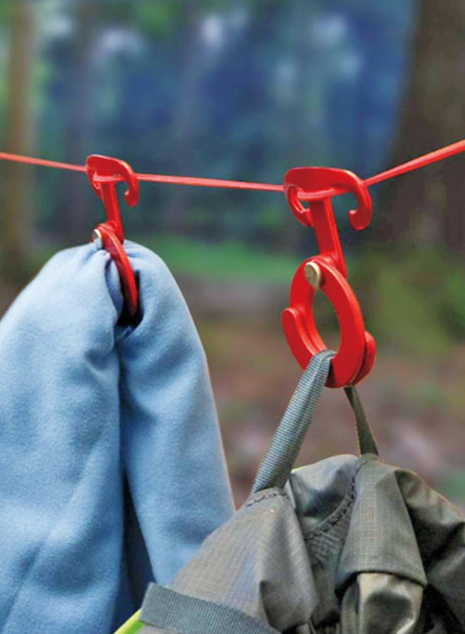 السنيدي طقم مشابك تعليق, احمر - Image 3