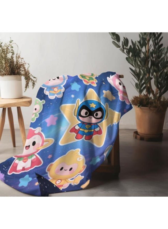 general Baby and children's cartoon flannel thin blanket (warm and comfortable, suitable for sleep, game use) 70cm*100cm - Image 5