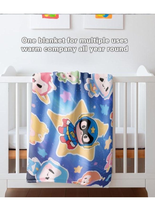general Baby and children's cartoon flannel thin blanket (warm and comfortable, suitable for sleep, game use) 70cm*100cm - Image 4
