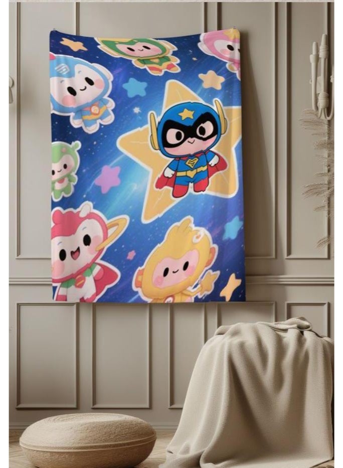 general Baby and children's cartoon flannel thin blanket (warm and comfortable, suitable for sleep, game use) 70cm*100cm - Image 1