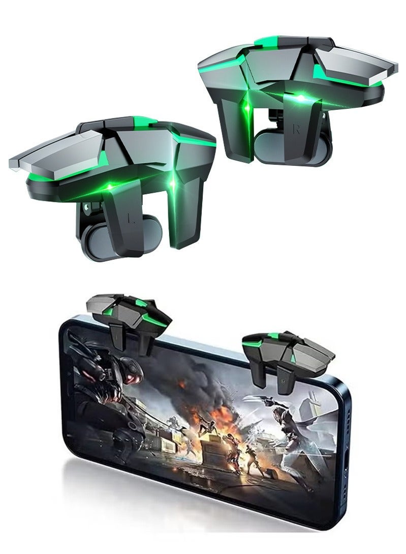 Sthxyfaith Mobile Game Controller Trigger, PUBG Accessories 6 Finger Trigger, High Sensitivity and 4 Metal on, Non-slip and Human Body Design - Image 3