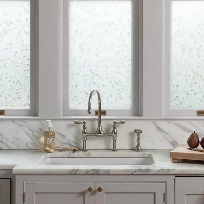 Artscape Canopy 36 x 72 Inch Window Film, Made in USA â€“ Provides Decorative Privacy, Non-Adhesive, Textured Glass Pattern, UV Protection, Easy to Apply and Removable. - Image 1
