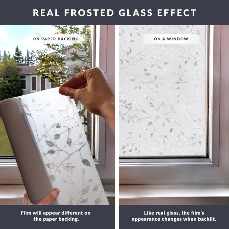 Artscape Canopy 36 x 72 Inch Window Film, Made in USA â€“ Provides Decorative Privacy, Non-Adhesive, Textured Glass Pattern, UV Protection, Easy to Apply and Removable. - Image 5